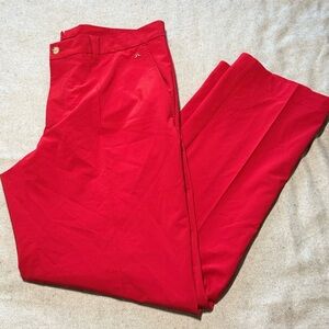J. Lindeberg golf pants, size 34x30 red excellent condition